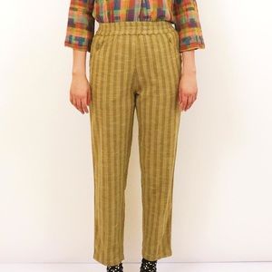 Ace & Jig Olive Striped Trousers